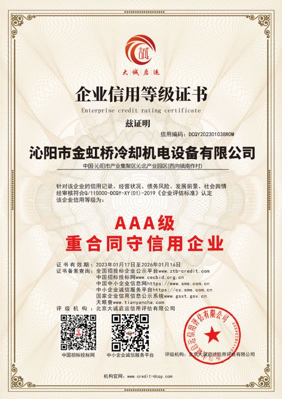AAA 級重合同守信用企業